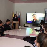 Профориентационная встреча с временно исполняющим обязанности начальника отдела организации деятельности участковых уполномоченных полиции и по делам несовершеннолетних МВД по Чувашской Республике