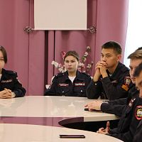 Профориентационная встреча с временно исполняющим обязанности начальника отдела организации деятельности участковых уполномоченных полиции и по делам несовершеннолетних МВД по Чувашской Республике